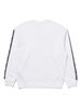 SILVERTAB™ リラックス クルーネックスウェットシャツ ホワイト STRIPE CREW